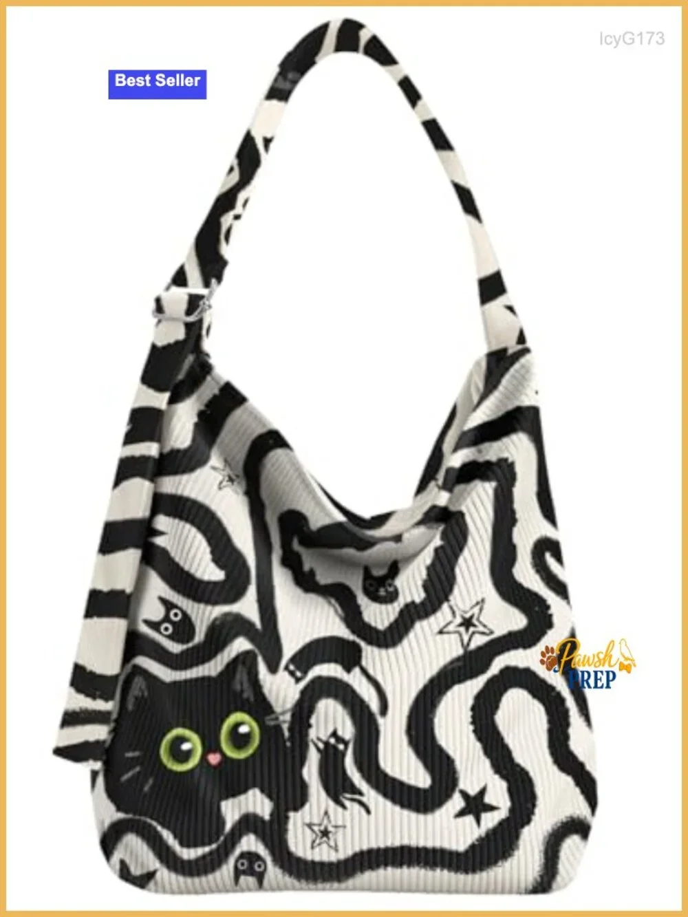 Corduroy Hobo Bag Large Zipper Tote Women Shoulder Crossbody Laptop